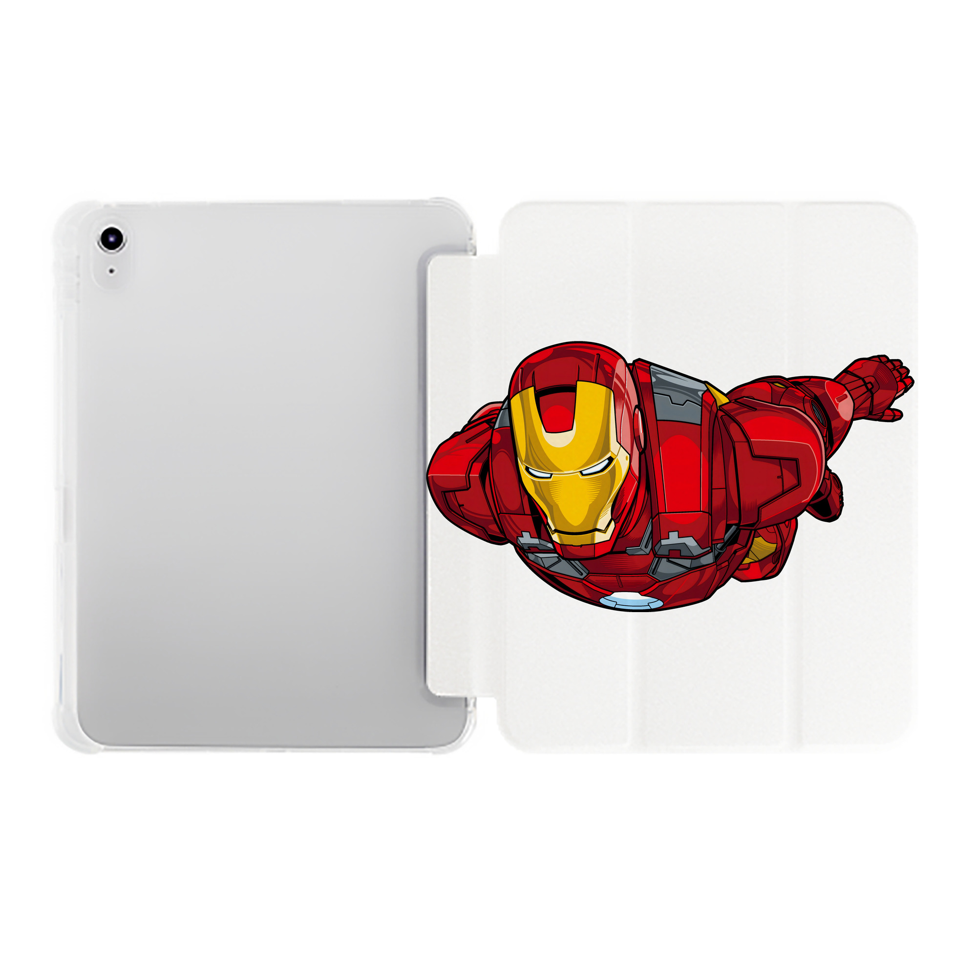 （画像用） アベンジャーズ The Avengers IPad ケース ペン収納付き 三つ折りスタンド PUレザー×シリコン 対応機種9.5/10.5/10.9インチ